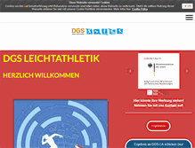 Tablet Screenshot of dgs-leichtathletik.de